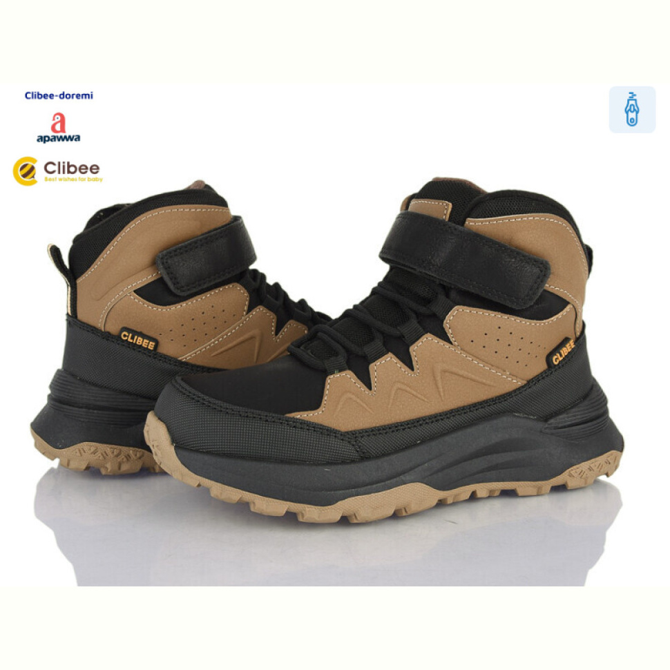 Ботинки Clibee-Doremi KC598 khaki-black