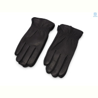 Перчатки RuBi F3-1 black шкіра олень махра