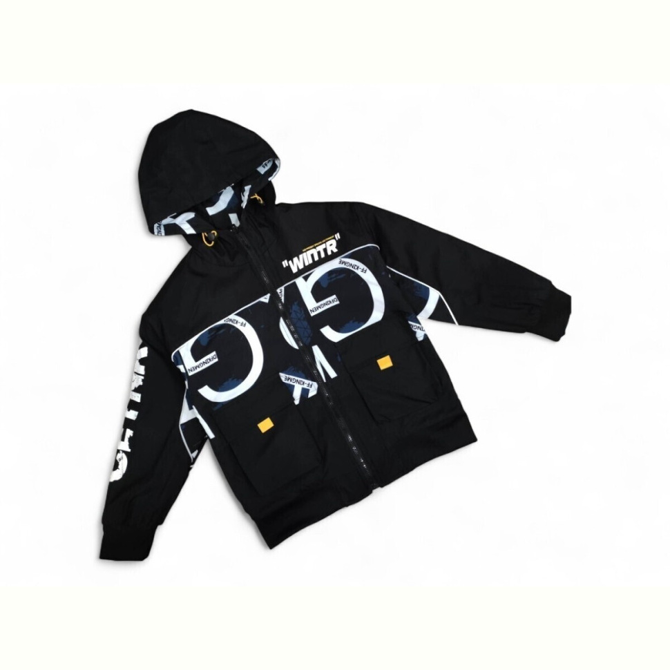 Куртка Kids-modnik 88010 чорна з синім
