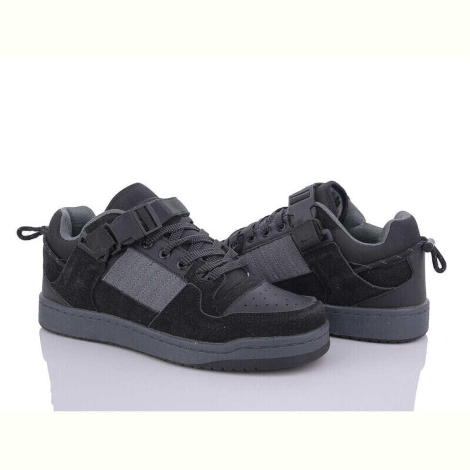 Кроссовки Violeta 188-6 black-grey
