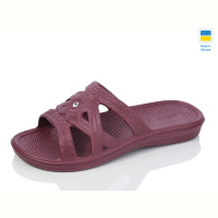 Шлепки Lot Shoes Камінчик старий бордо