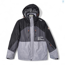 Куртка Audsa S24007-22 black-d.grey-grey