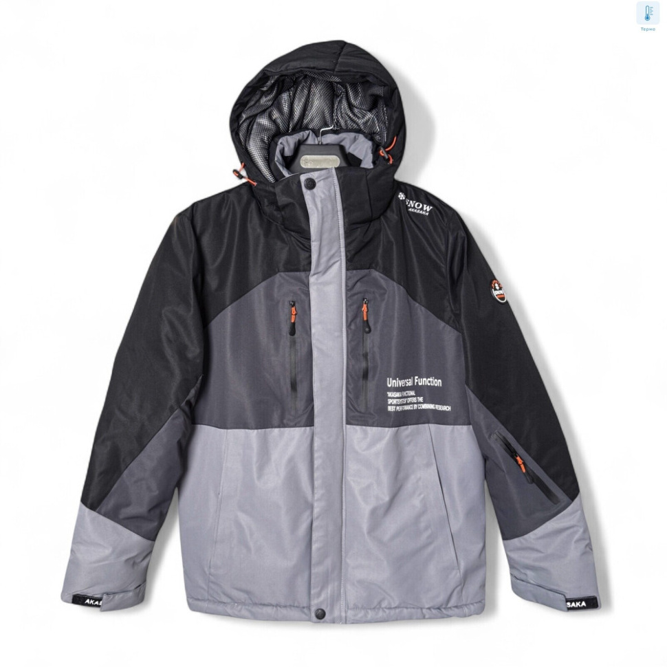 Куртка Audsa S24007-22 black-d.grey-grey