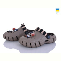 Кроксы Inblue 012 коричневий