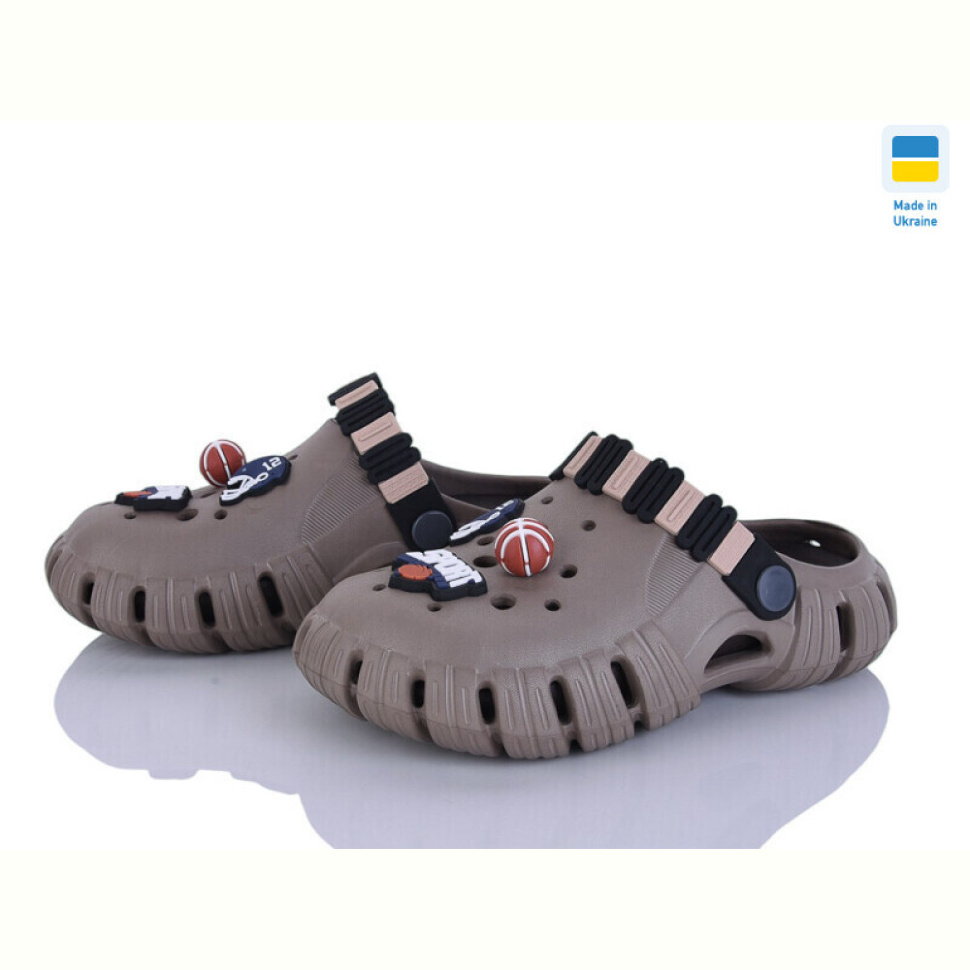 Кроксы Inblue 012 коричневий