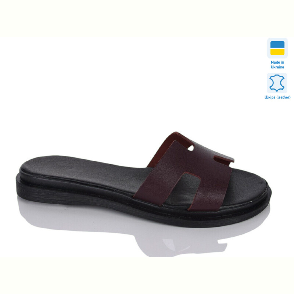 Шлепки Sali 501 бп бордо к.