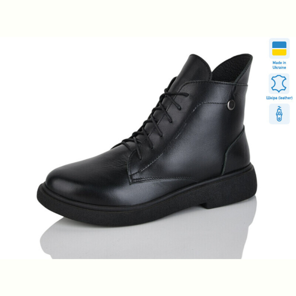 Ботинки Sali 25 чорний к. хутро