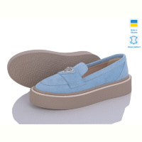 Туфли G-Aira 606 блакитний замш