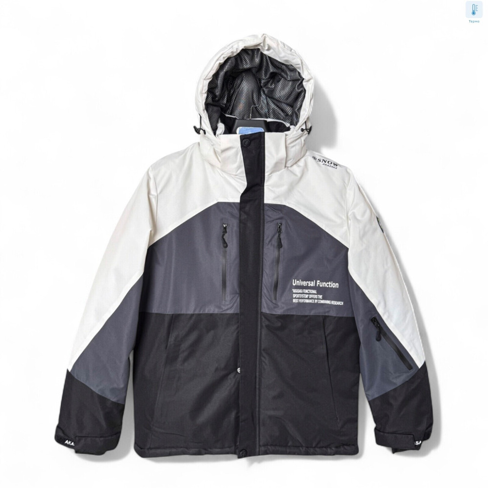 Куртка Audsa S24007-68 white-grey-black