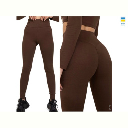 Лосины Sport style 5275 шоколадний з пушапом