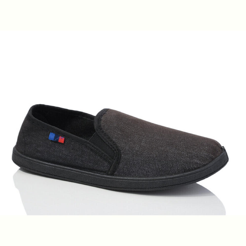 Слипоны Lot Shoes Джинс чорний Харків