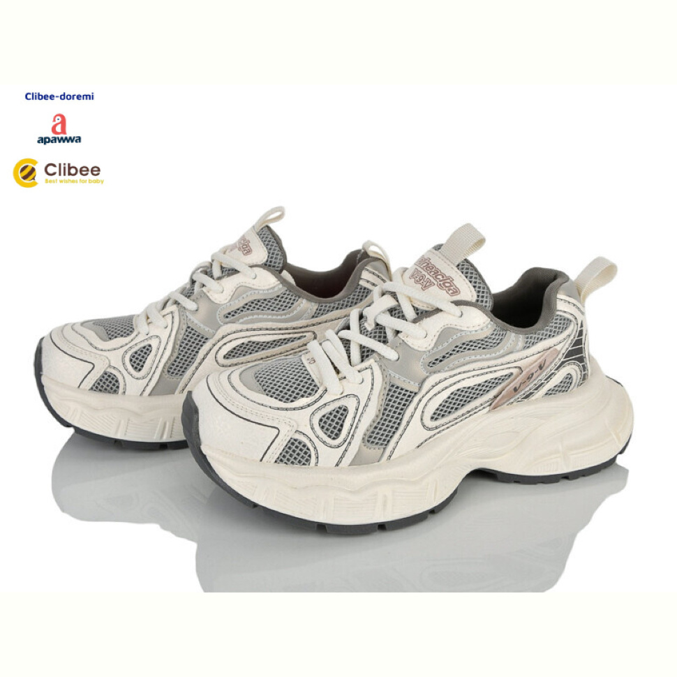 Кроссовки Clibee-Doremi AA11692 beige-grey