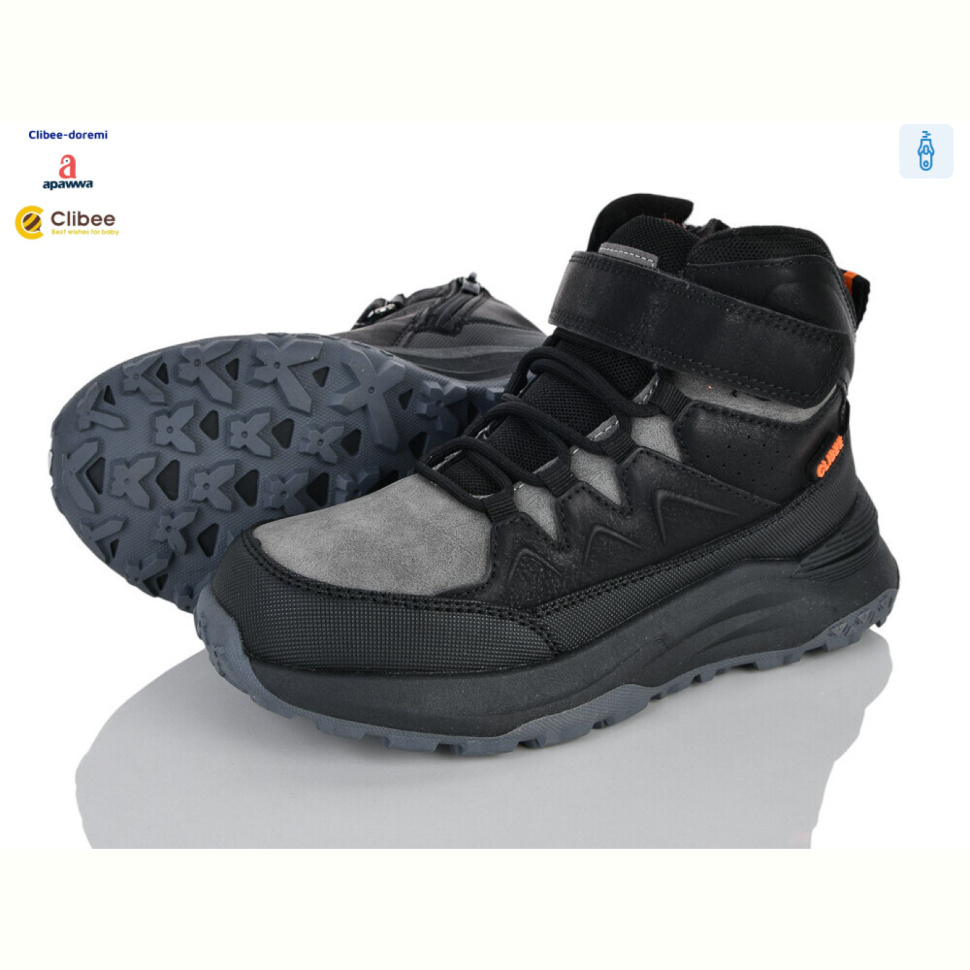 Ботинки Clibee-Doremi AKC598-1 black-orange Ботинки Clibee-Doremi AKC598-1 black-orange