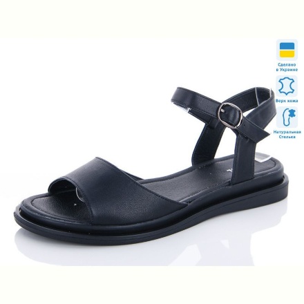 Босоножки Elite shoes С.16-006-11К-01-черный кожа-черн.-с.169 s черн.