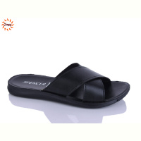 Шлепки Jumay SP хрест чорний