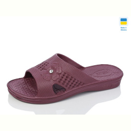 Шлепки Lot Shoes Камінчик новий бордовий