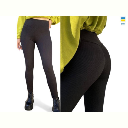 Лосины Sport style 5275 чорний з пушапом