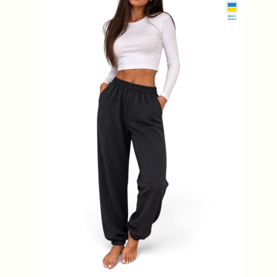 Спортивные брюки Sport style 1055 т.сірий