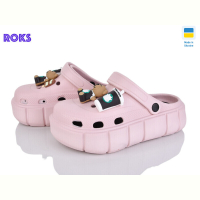 Кроксы Roks 152-17 пудра