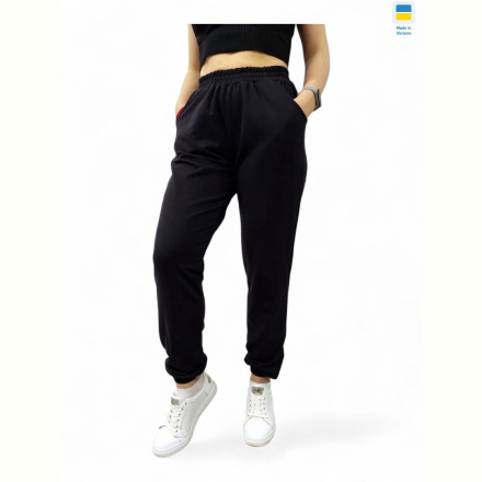 Спортивные брюки Sport style 80023 чорний