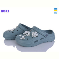 Кроксы Roks 414 грін-грей