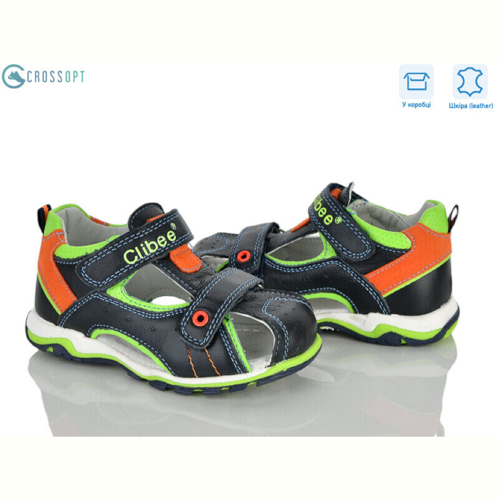 Сандалии CROSSOPT F201 d.blue-apple green