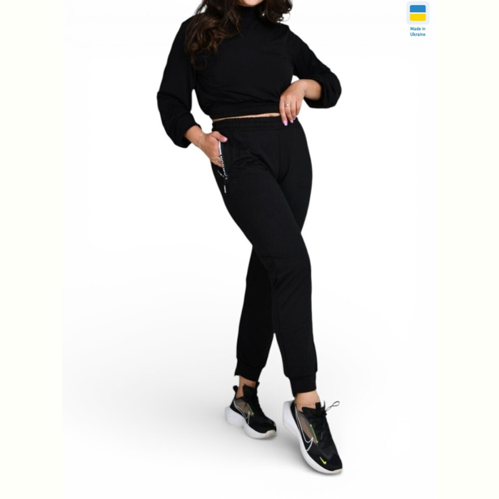 Спортивные брюки Sport style 1028 чорний