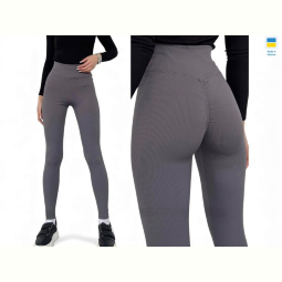 Лосины Sport style 5275 т.сірий з пушапом