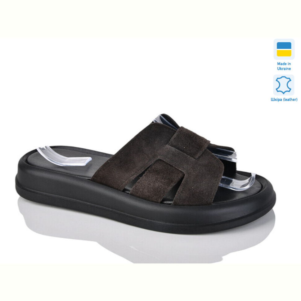 Шлепки Sali 518 коричневий з.