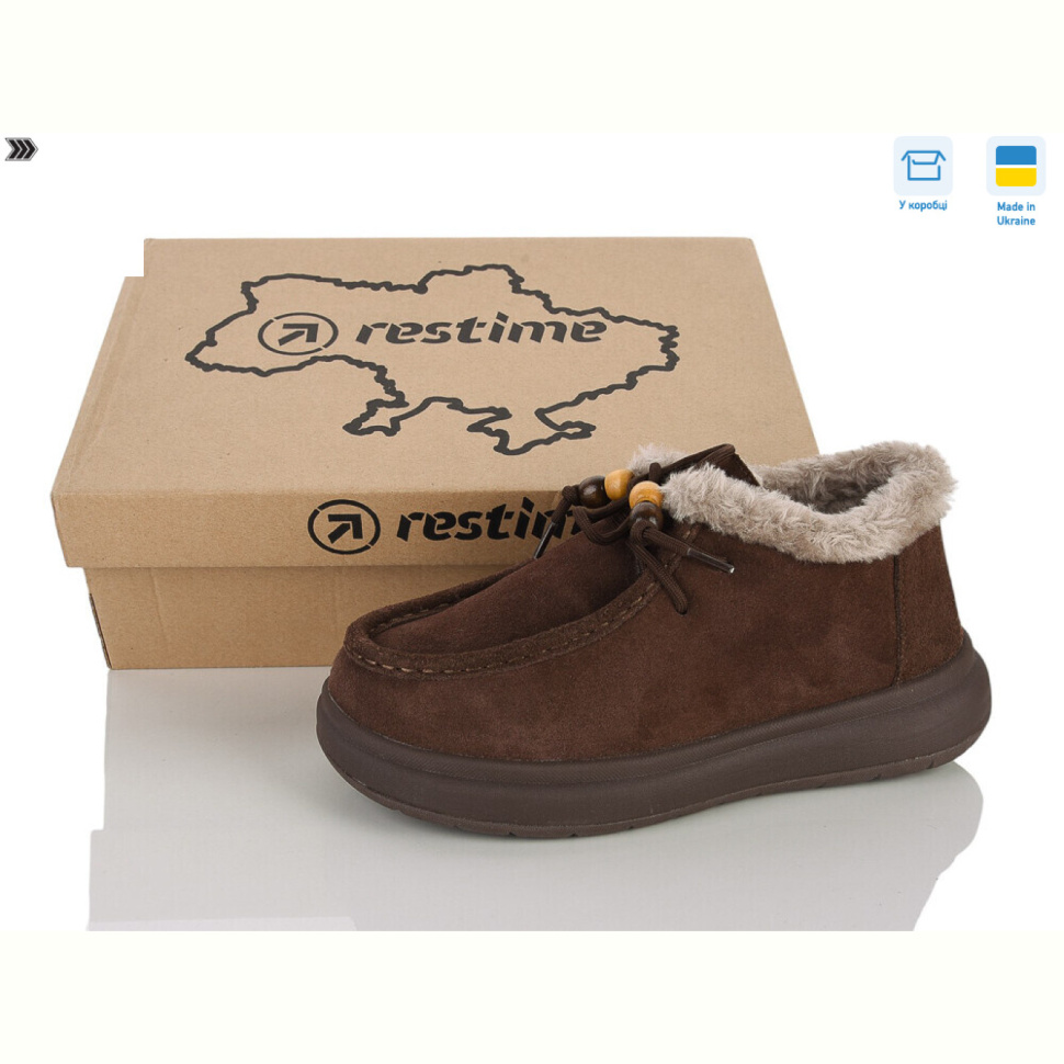 Туфли Restime AWZ26807 brown