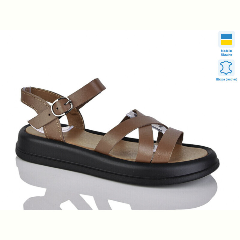 Шлепки Sali 2501 карамель к.