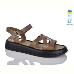 Шлепки Sali 2501 карамель к.