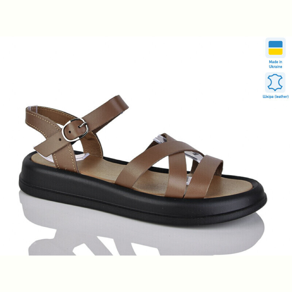 Шлепки Sali 2501 карамель к.