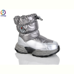 Дутики Леопард C11 silver