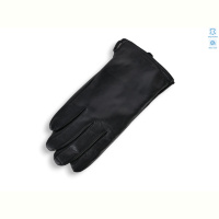 Перчатки Королева YA01М шкіра вовна black