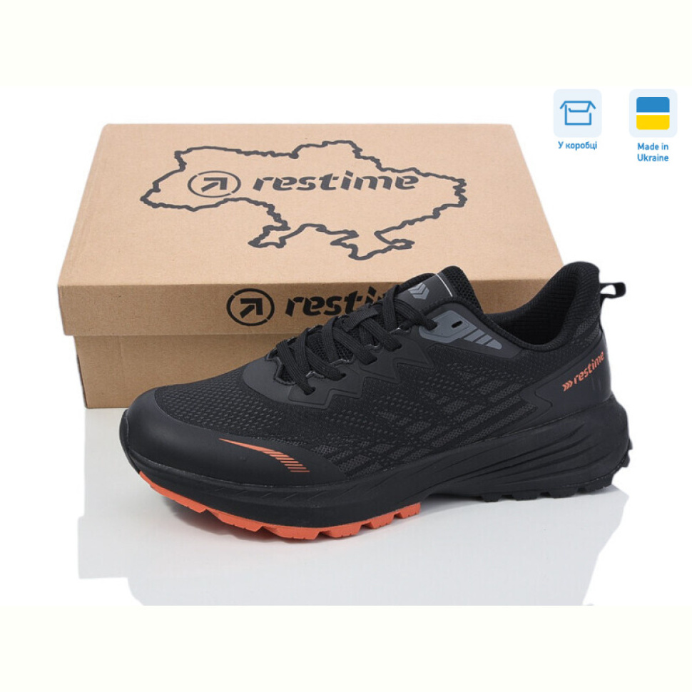 Кроссовки Restime EMB25500 black-orange