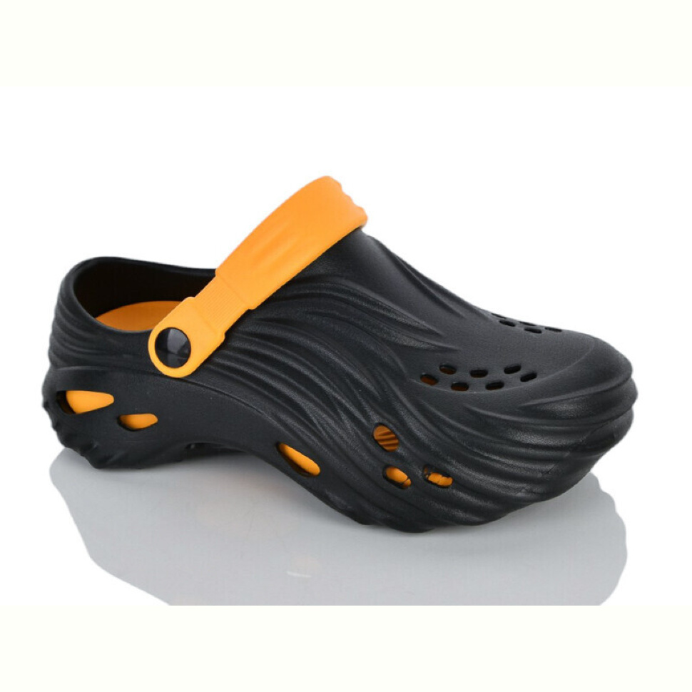 Кроксы Violeta B101 black-yellow