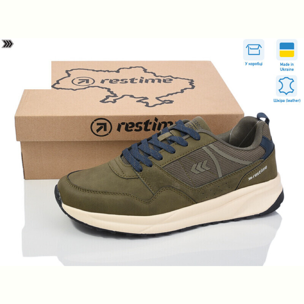 Кроссовки Restime EM024350 khaki Кроссовки Restime EM024350 khaki