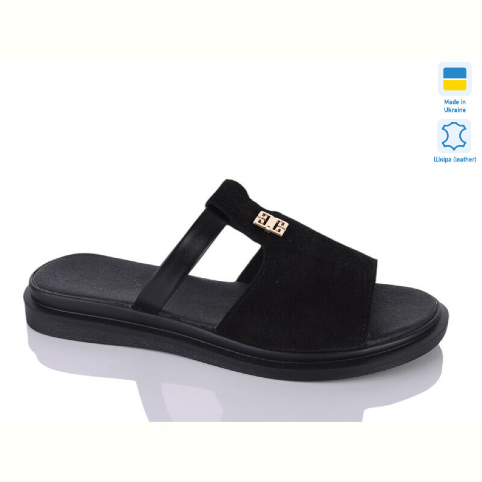 Шлепки Sali 14 чорний з.