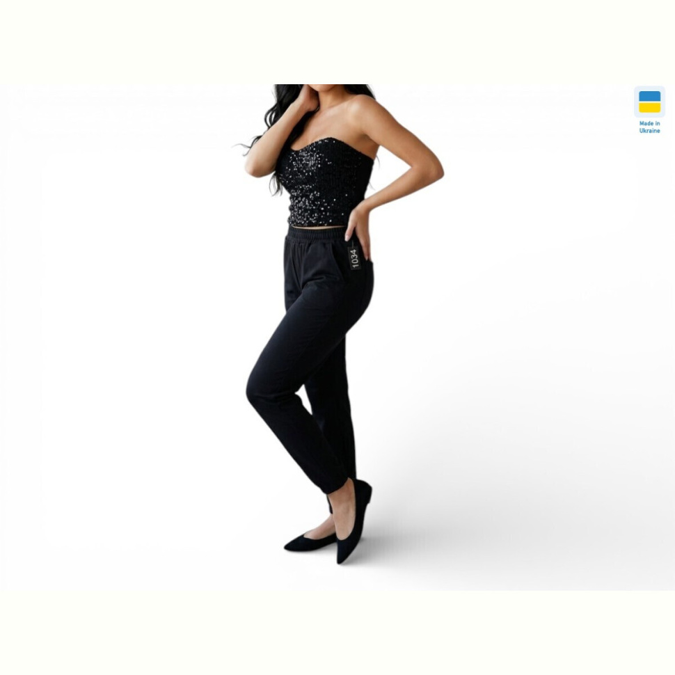 Спортивные брюки Sport style 1034 чорний