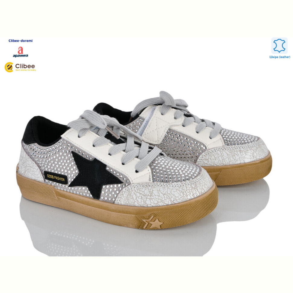 Кроссовки Clibee-Doremi A22657 white-grey