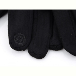Перчатки RuBi 04 замш манжет black