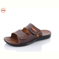 Шлепки Jumay SP шкіра липучка коричневий