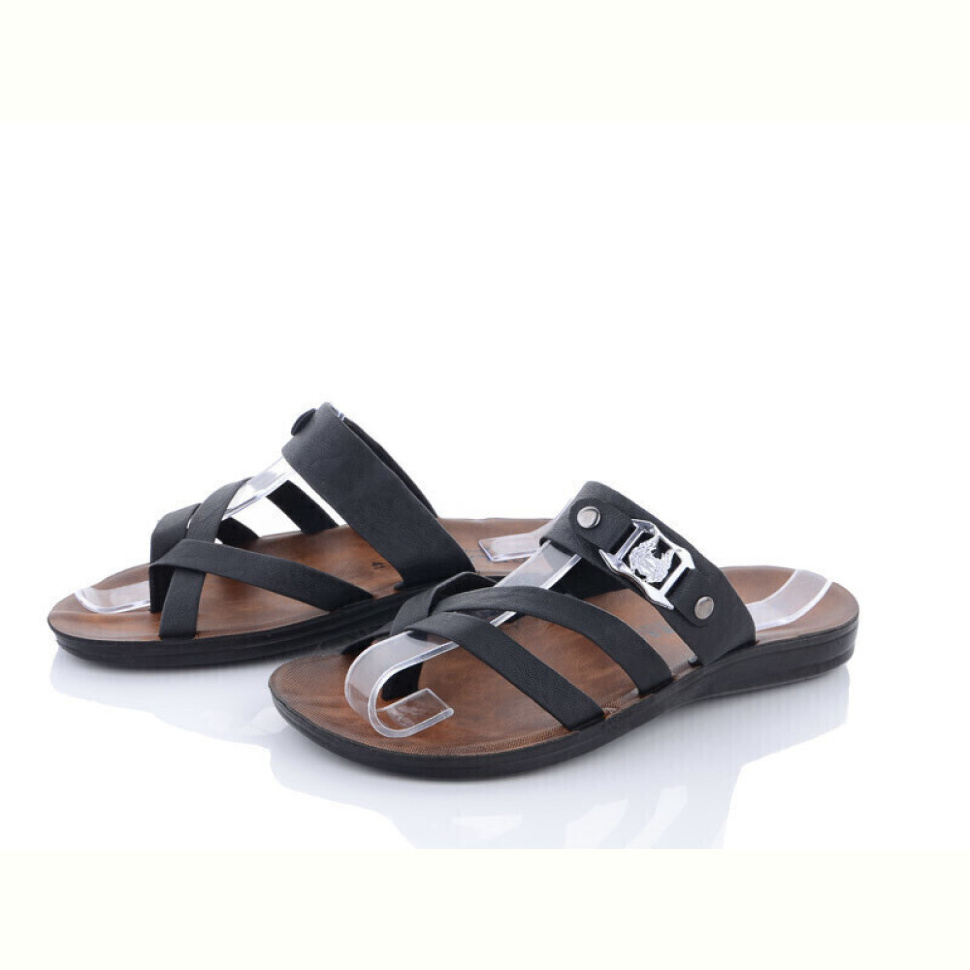Шлепки Makers Shoes 0316 чорний