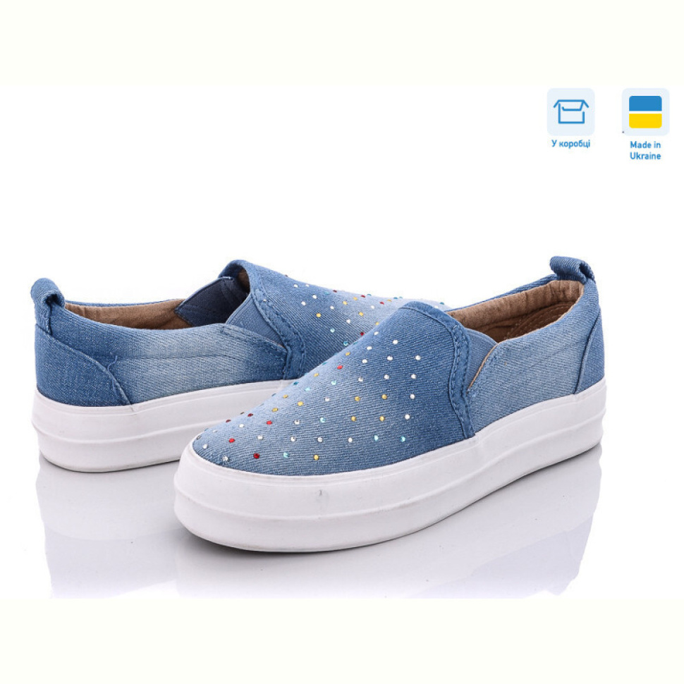 Слипоны A.Dama MV325 джинс