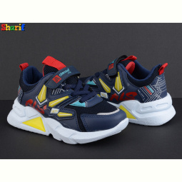 Кроссовки Sharif 049 blue-yellow (26-30)