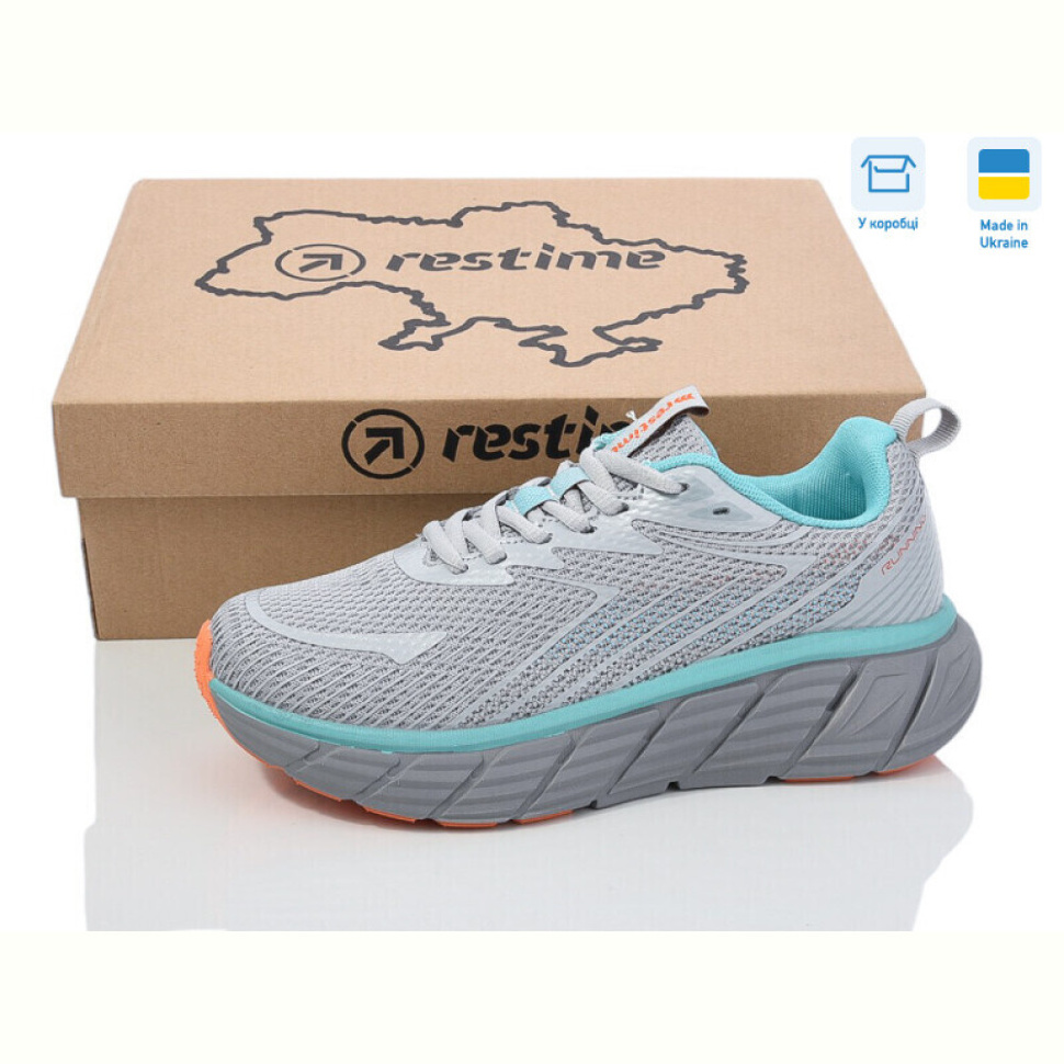 Кроссовки Restime EWL25449 grey-mint