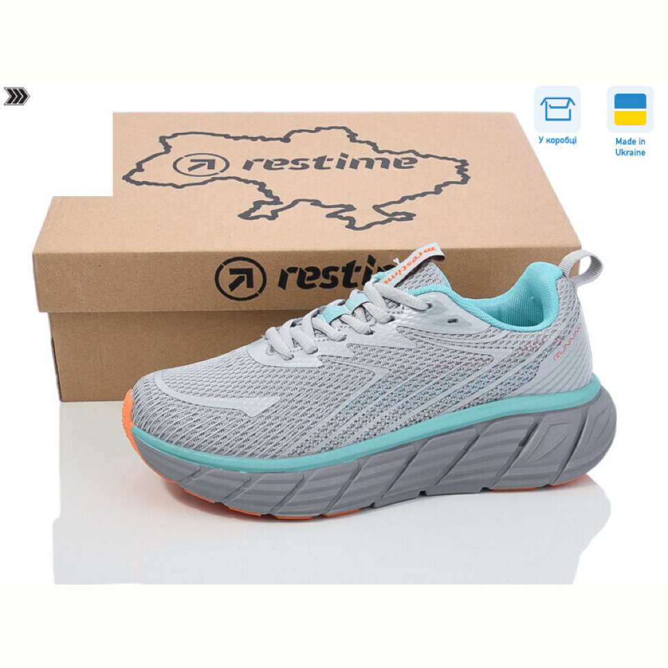 Кроссовки Restime EWL25449 grey-mint