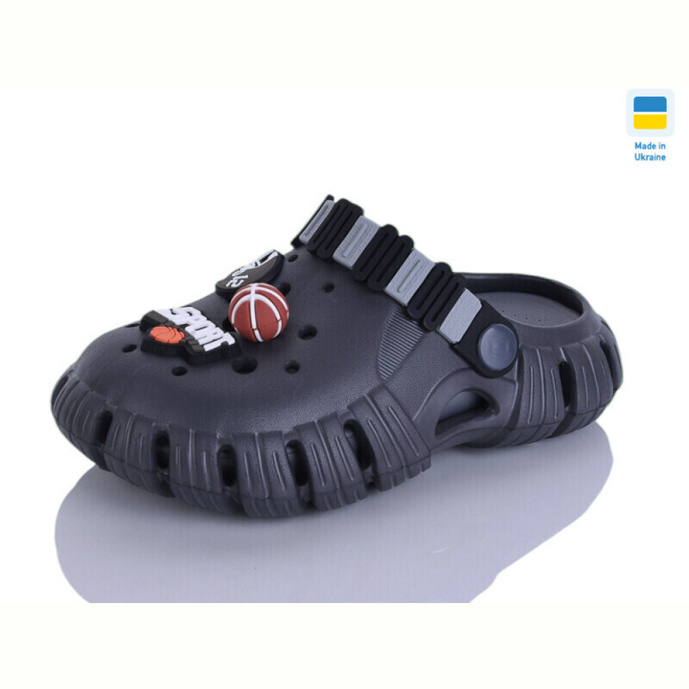 Кроксы Lot Shoes 012 графіт-т.сірий