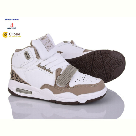 Кроссовки Clibee-Doremi LC803-2 white-khaki